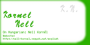 kornel nell business card